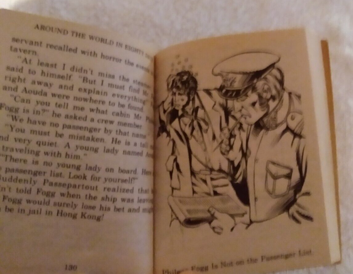 Lot of 4 Vintage Mini Classic Editions Illustrated Paperback Books