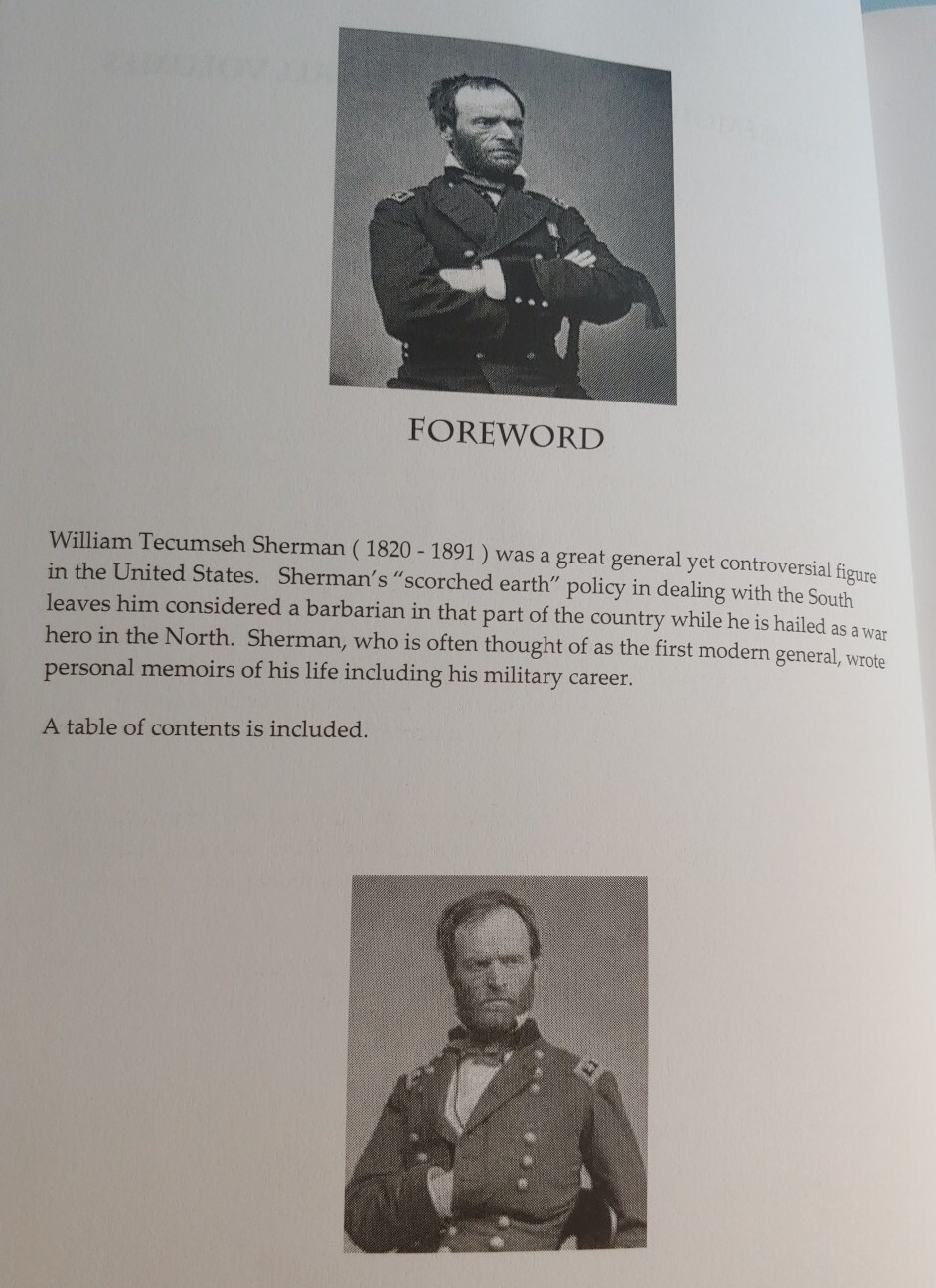The Memoirs of W.T. Sherman: All Volumes, William Tecumseh Civil War General