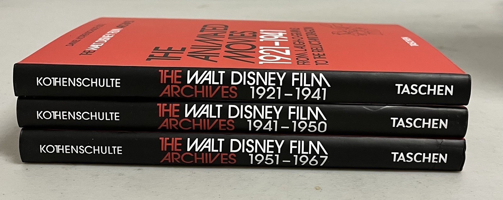 DISNEY The Walt Disney Film Archives 3 Book Set 1921-1967 NEW