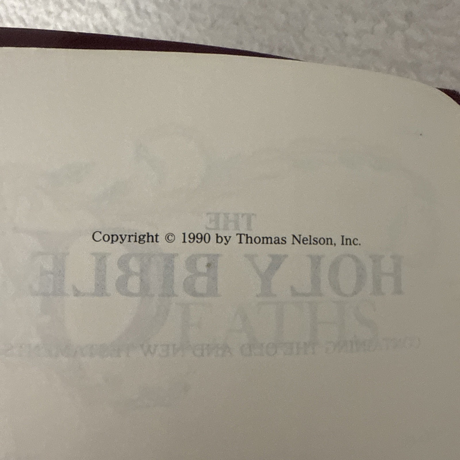Holy Bible KJV Giant Print Concordance Regency 883CPL Burgundy 1990 Red Letter