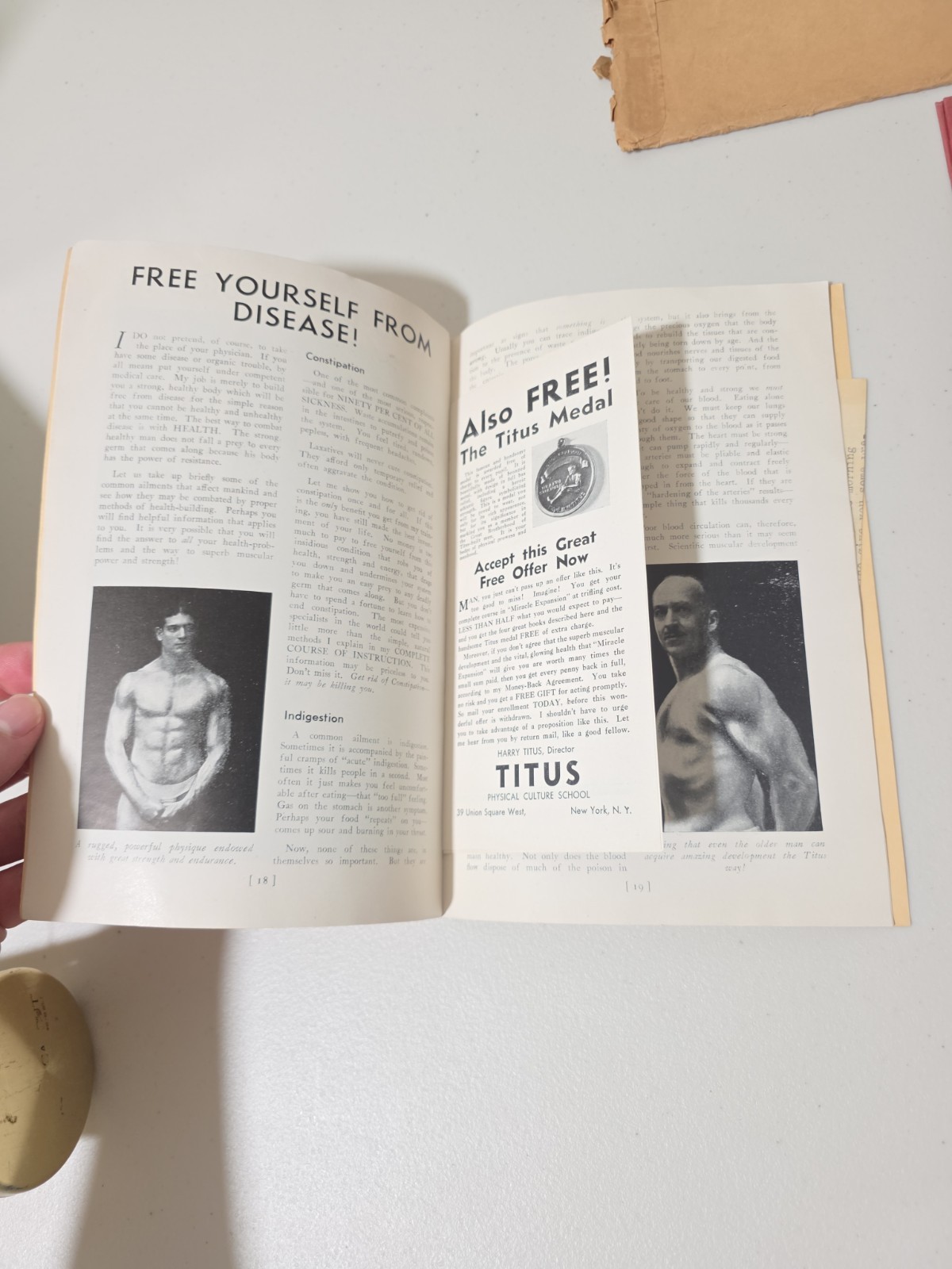 Vintage Strength Training Book And Exercises 1930s Miracle In Muscles New York