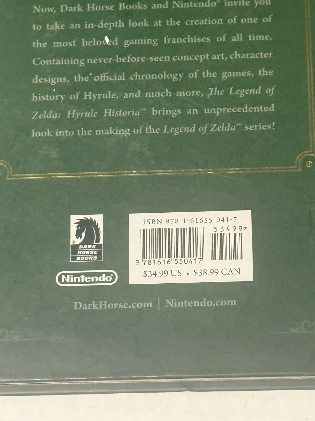 The Legend of Zelda: Hyrule Historia Dark Horse Hardcover Edition