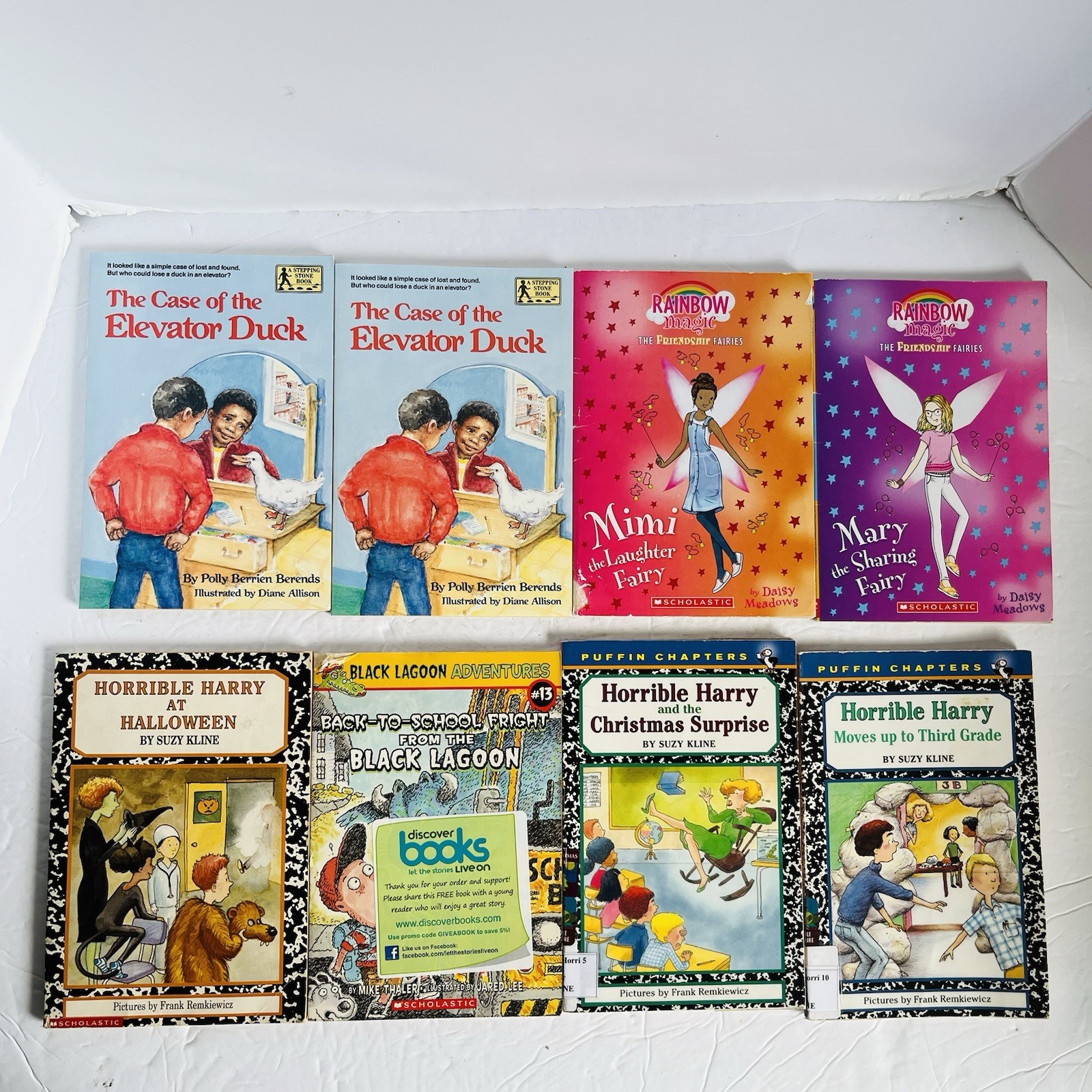 Lot of 10 Chapter Books Mixed Lot 2nd 3rd Grade Fiction Classroom Library Set