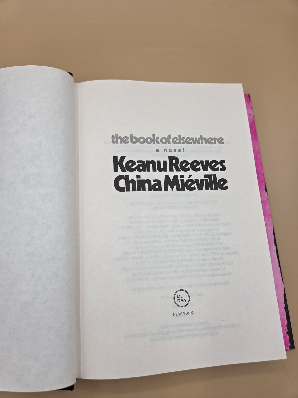 Book of Elsewhere : A Novel by China Miéville and Keanu Reeves (2024, Hardcover)