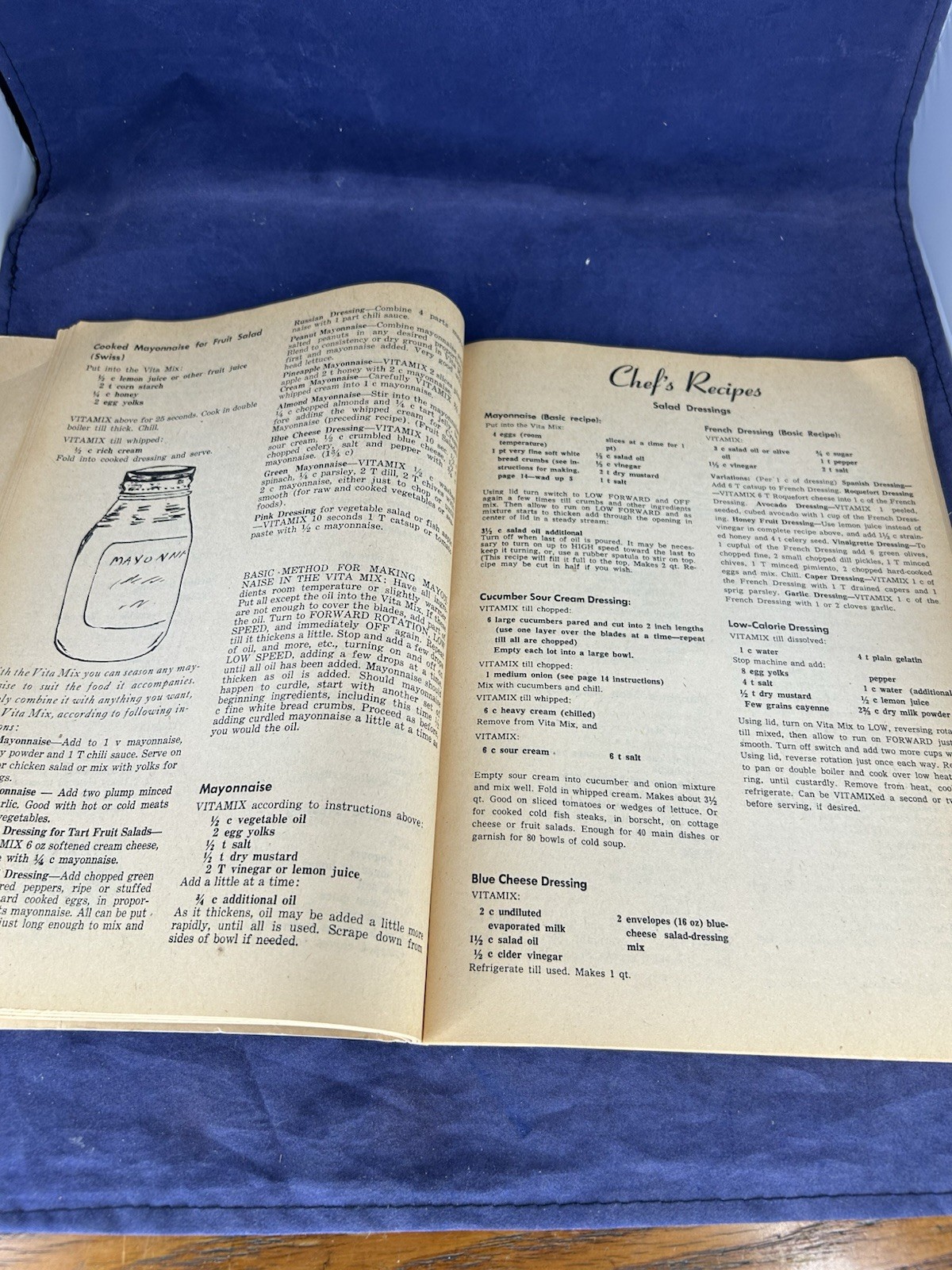 Vita Mix Corp Blade Reversal Recipes 1975 Cookbook Original