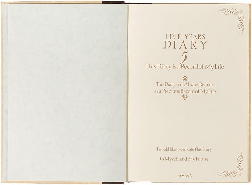 Heavy Bound 5- Diary with 366 Pages – Elegant Journal for Personal Growth