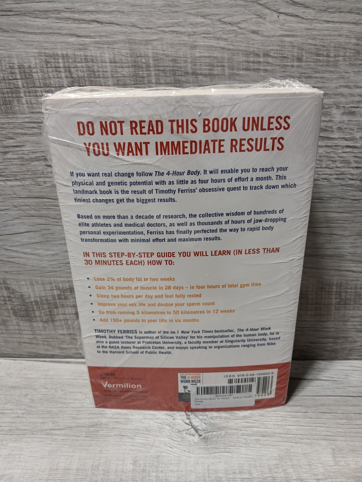 The 4-Hour Body book by Timothy Ferriss New Paperback NEW/SEALED