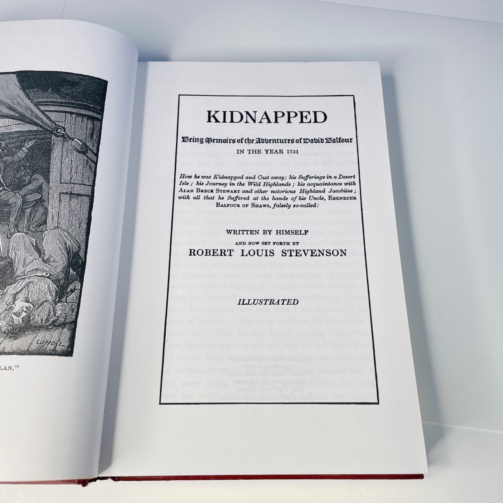 Kidnapped Robert Louis Stevenson Trident Press 2000 Reprint Gild Block Deluxe HC