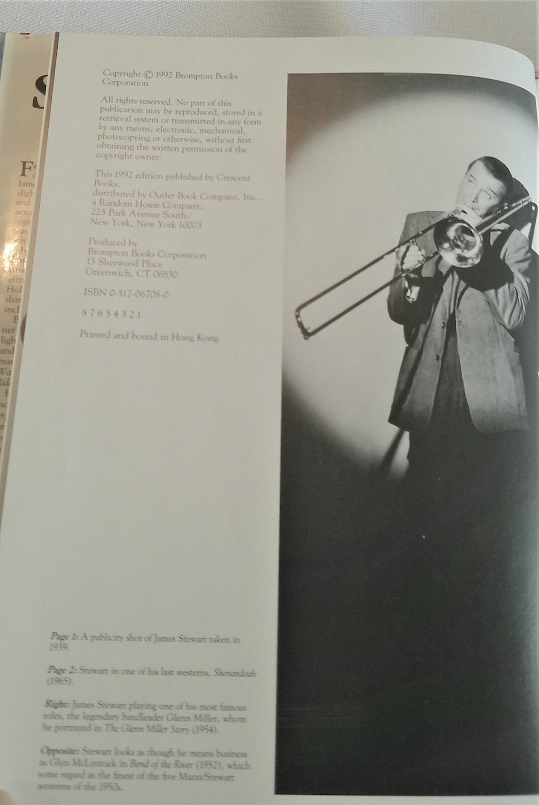 James Stewart Book by Helene McGowan 80 pages Hardcover Life Cinematography 1992
