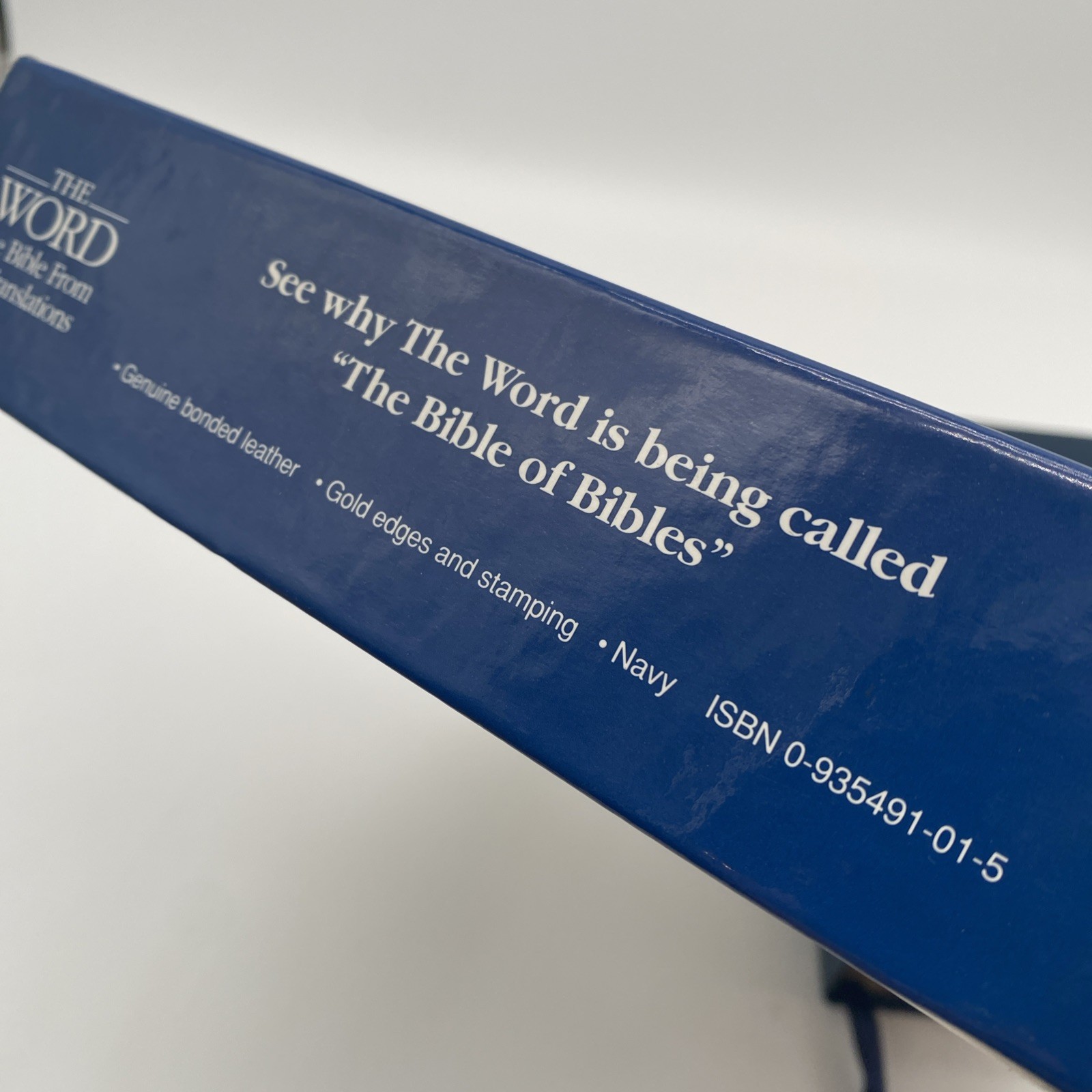The Word Bible from 26 Translations Bonded Leather 1993 Mathis Publishers +Box