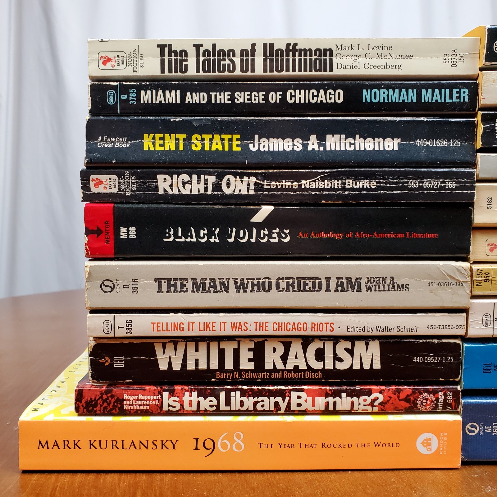 Vintage 1960s Civil Rights Book Lot of 20 1968 Chicago Vietnam Watergate 1970s