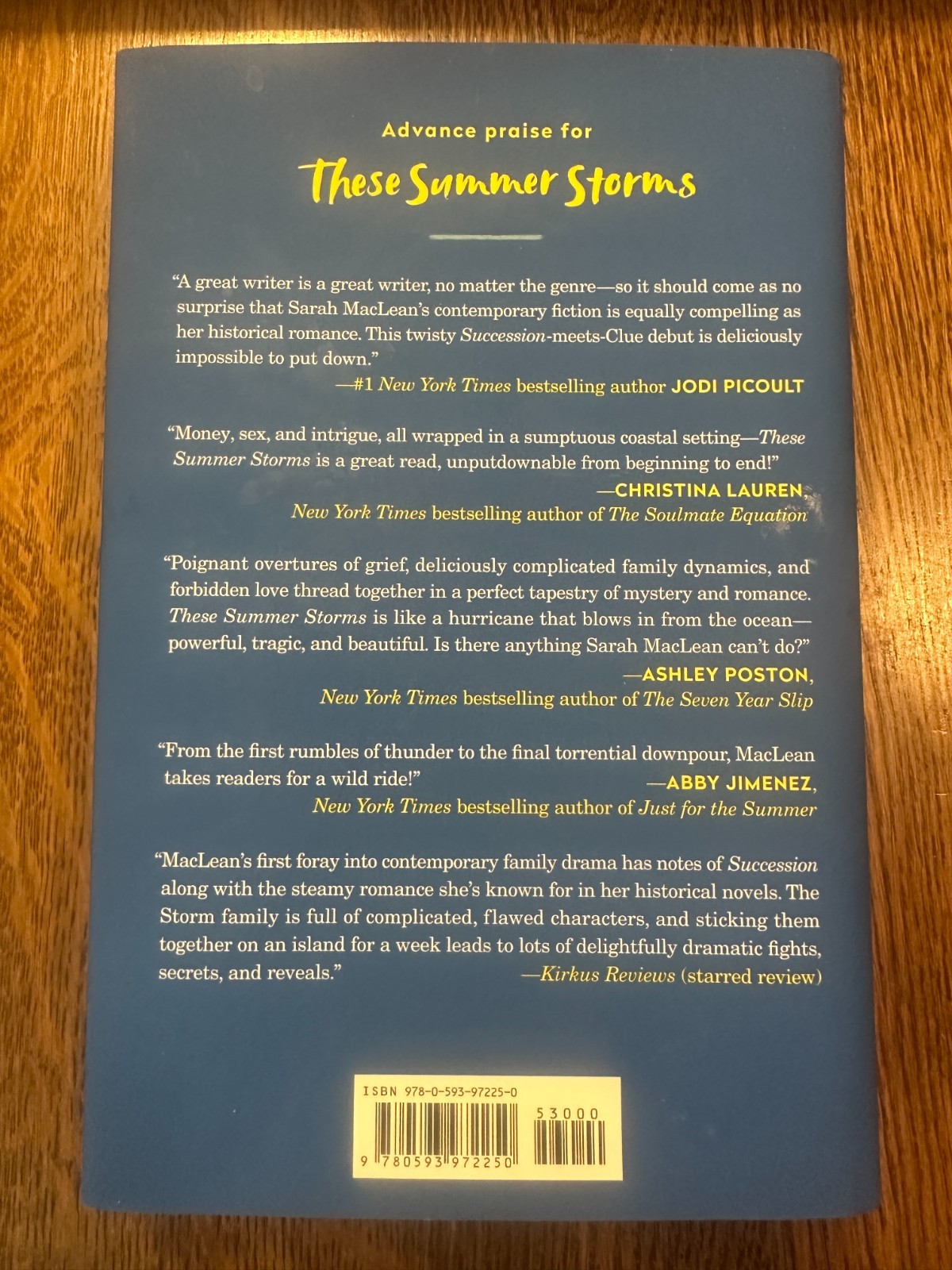 These Summer Storms: A Novel by Sarah MacLean (2025, Hardcover) LIKE NEW