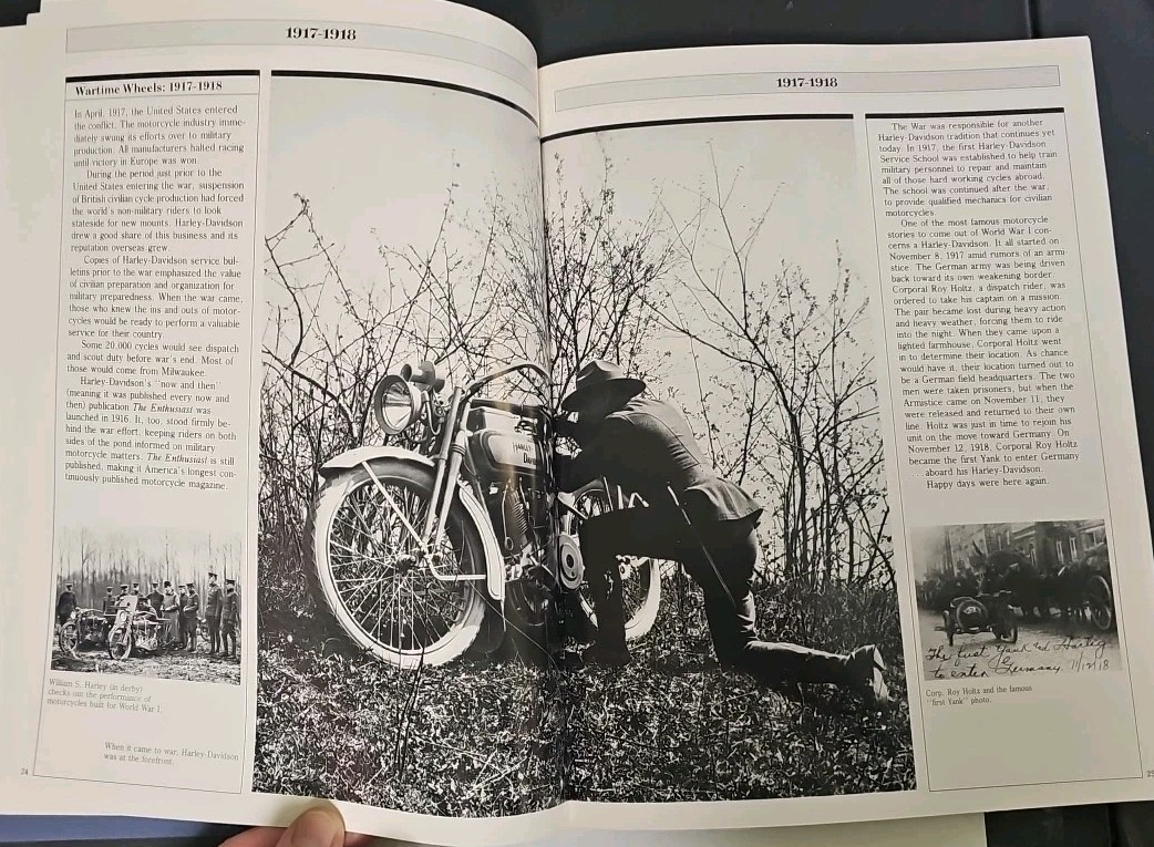 The Harley Davidson Story Soft Cover Book 8.5×11 76 Pages VTG