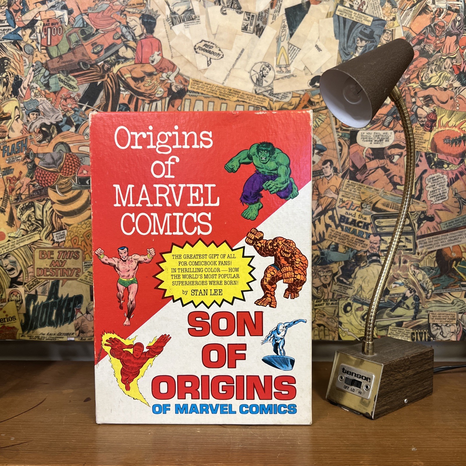 Origins & Sons of Marvel Comics STAN LEE with Slipcover FIRESIDE 1974