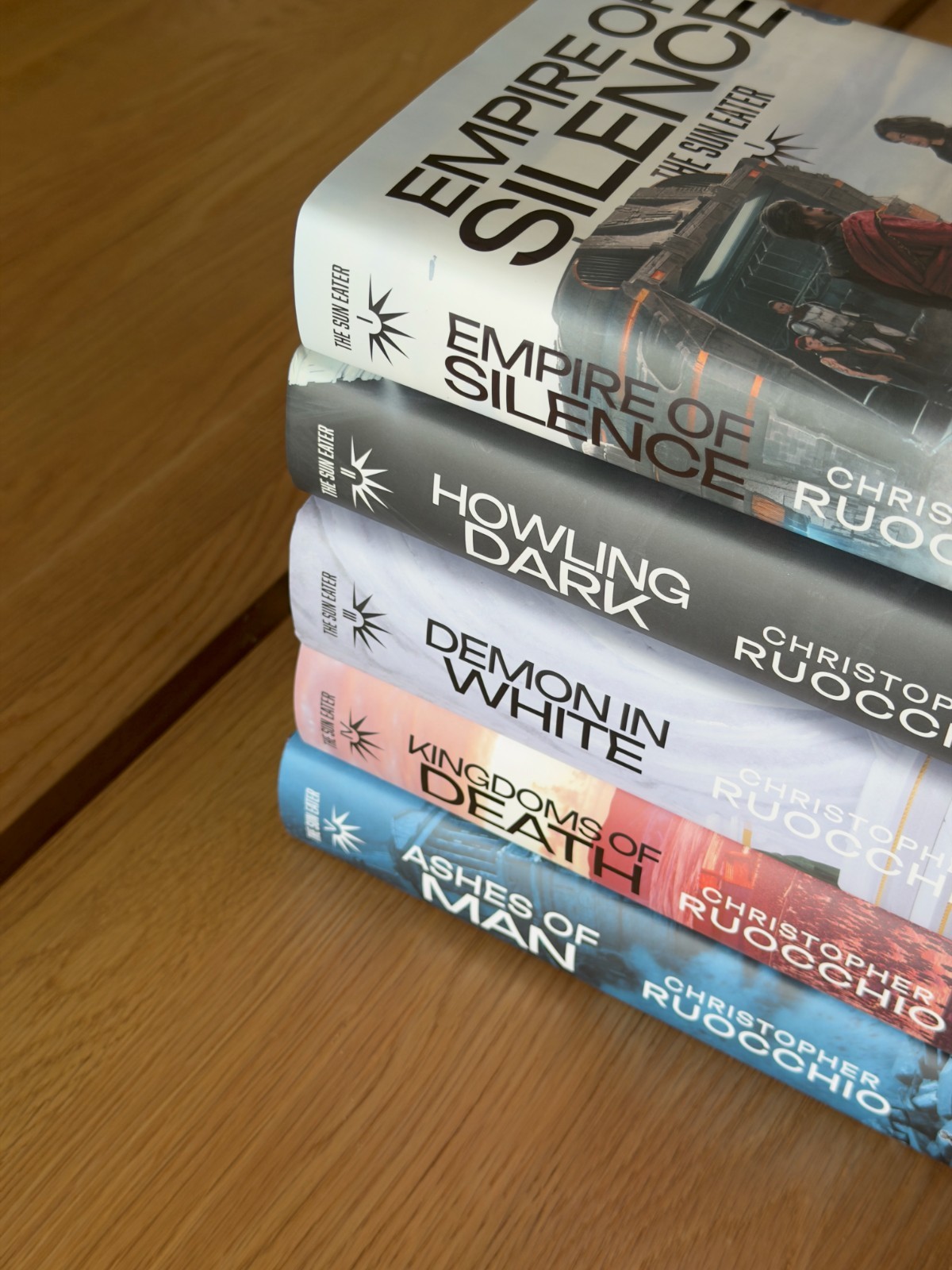 The Sun Eater Series SIGNED by Christopher Ruocchio Broken Binding Hardcovers