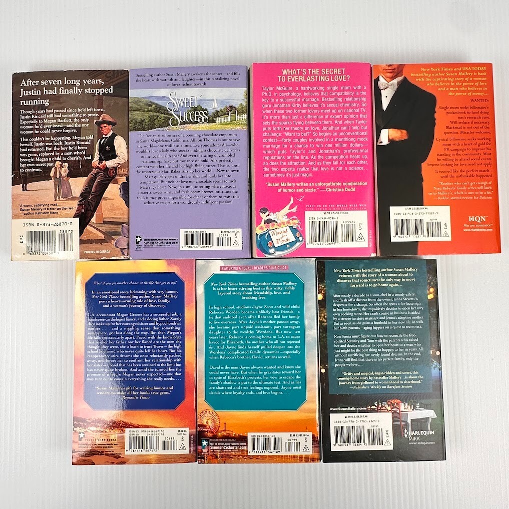 7x Susan Mallery PB Books – Multiple Titles – Romance