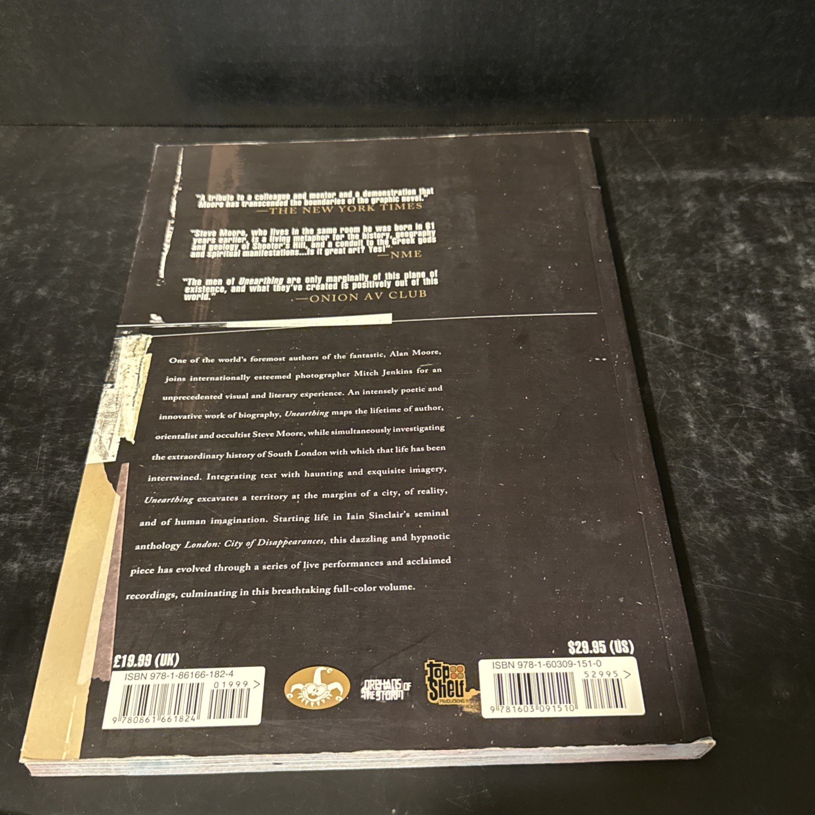 Unearthing by Alan Moore Trade Paperback Very Good 23A