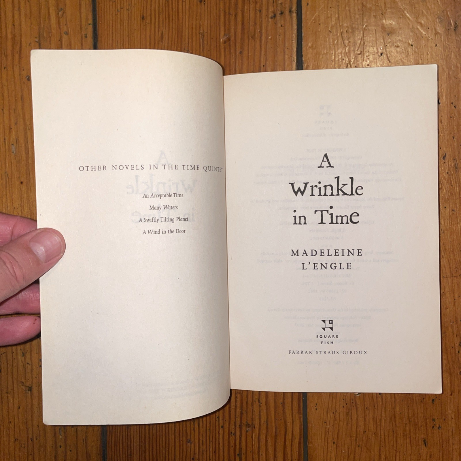 A Wrinkle In Time by Madaleine L’Engle (2007 Square Fish Trade Paperback)