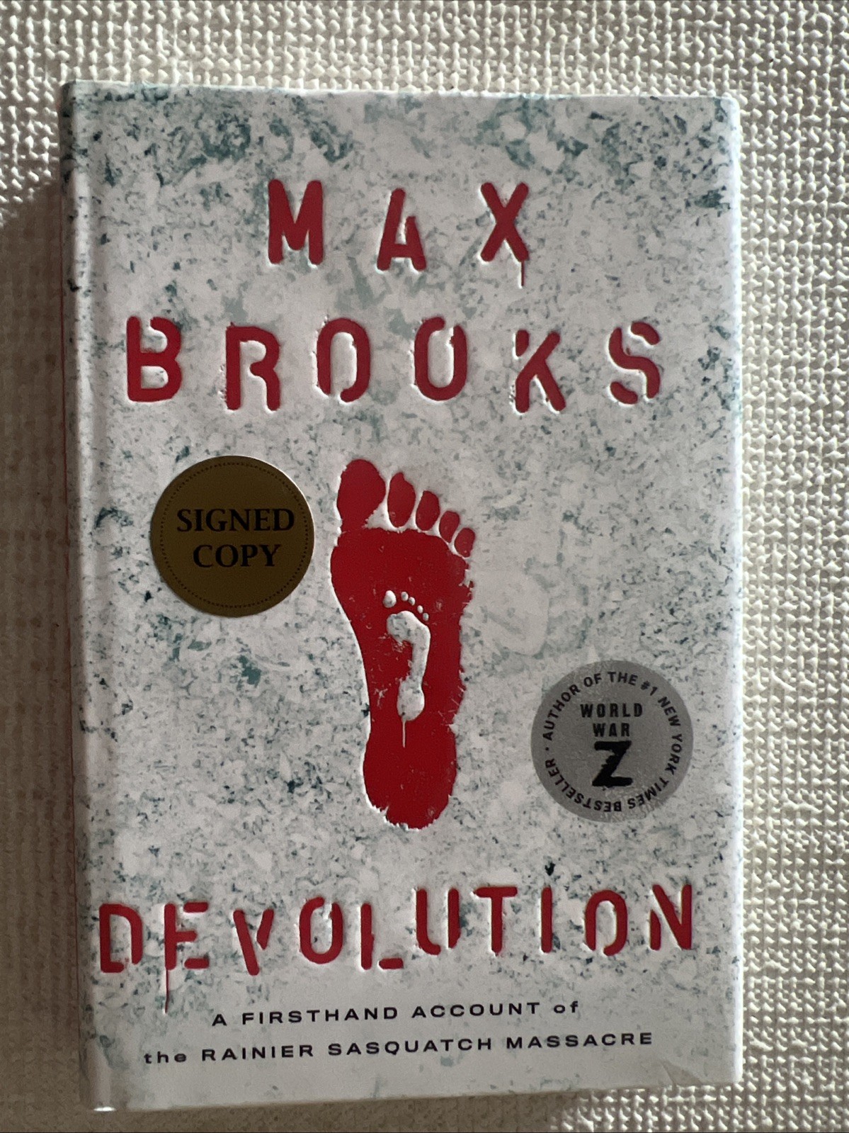 Devolution – Signed/Autographed First Edition With Dust Jacket by Max Brooks.