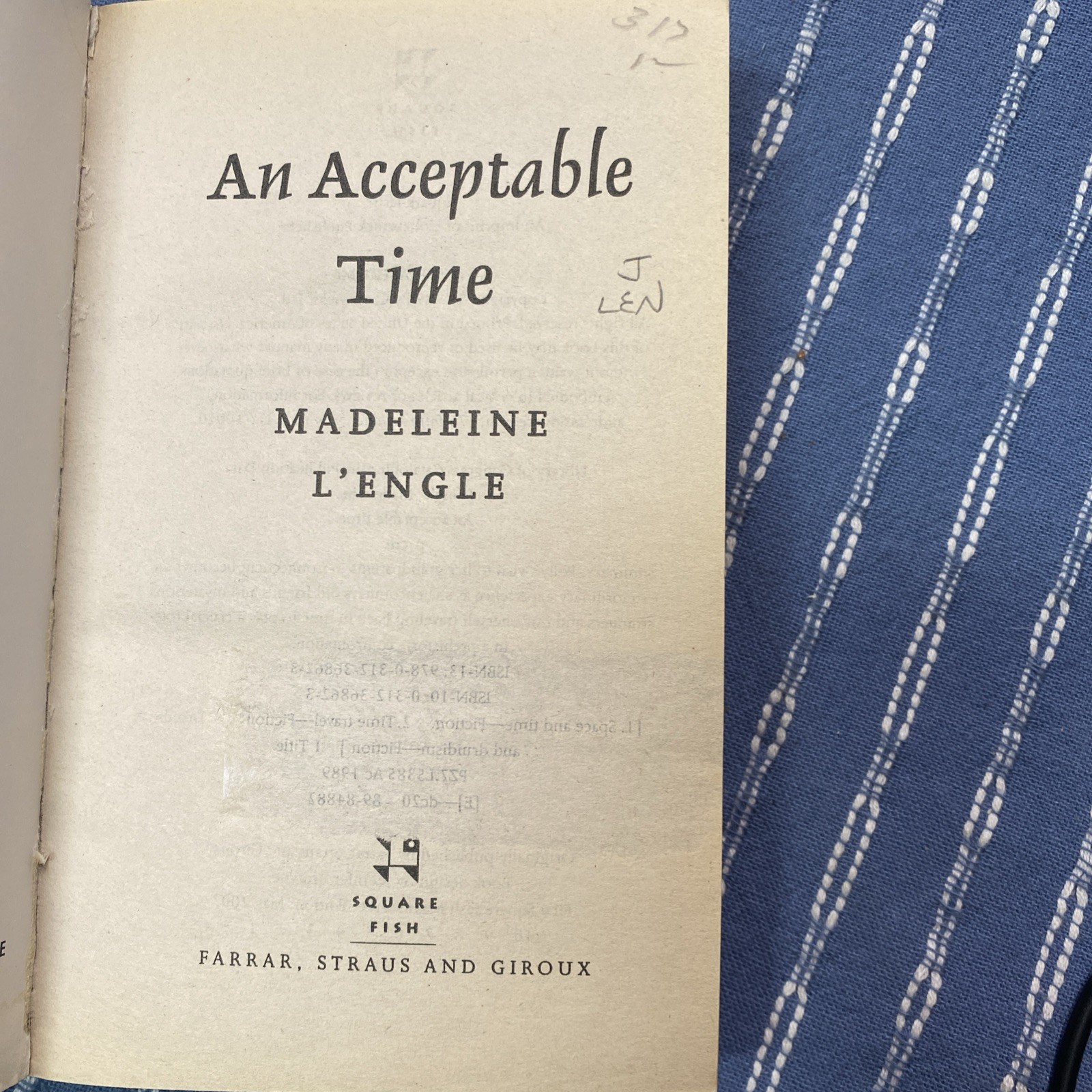 An Acceptable Time by Madeleine L’Engle (2007, 1st Edition, Paperback)