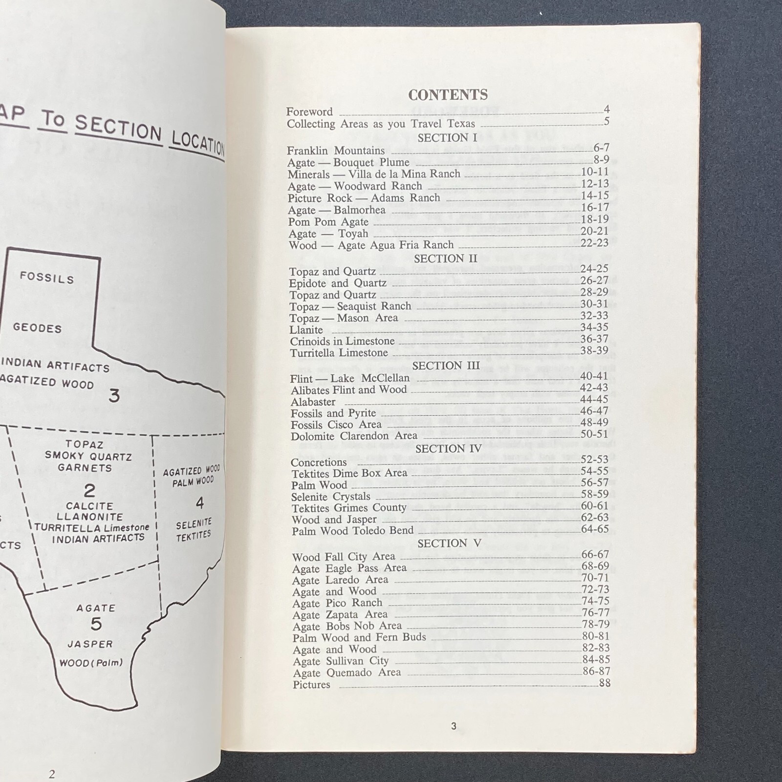 Gem Trails of Texas by Bessie W. Simpson Fourth Revised Edition 1973 GC 88 pages