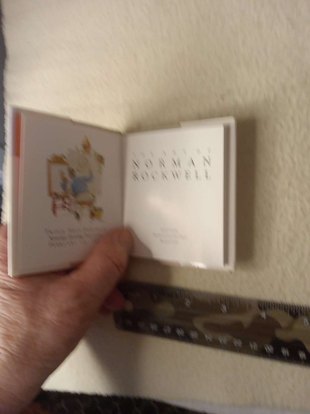 The Art of norman Rockwell, mini book, 4×3.5 in