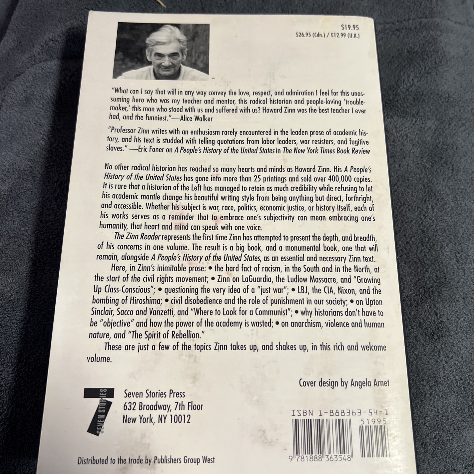 Howard Zinn – The Zinn Reader – Seven Stories Press First Edition First Printing