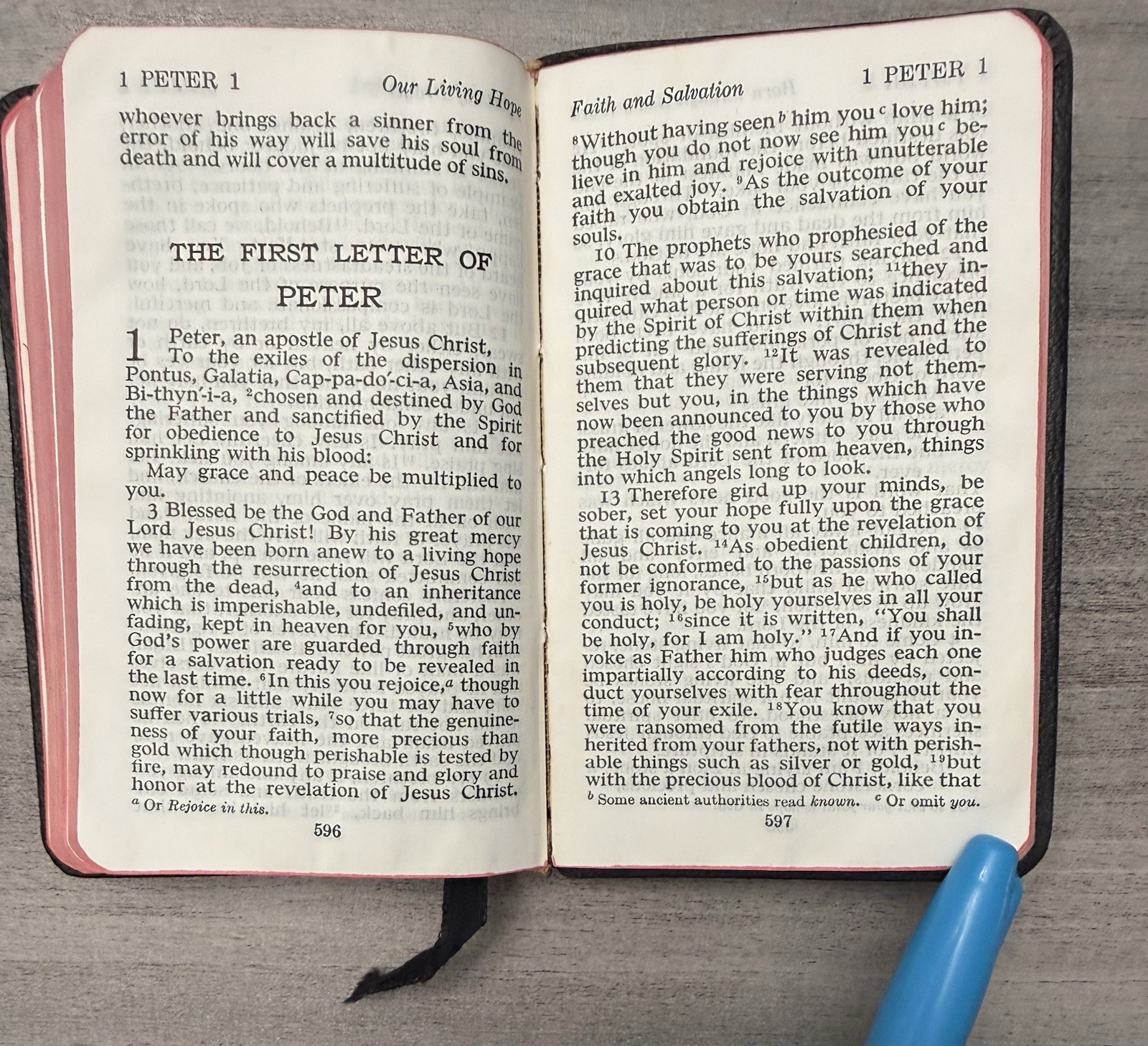 VTG Thinline 1946 Pocket New Testament RSV Black Leather 691X Nelson ~ 4.9″ x 3″