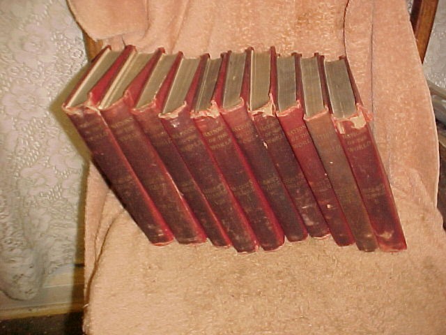 10 DIF LATE 1800’s NATIONS OF THE WORLD HC BOOKS PETER FENELON COLLIER AGED ***