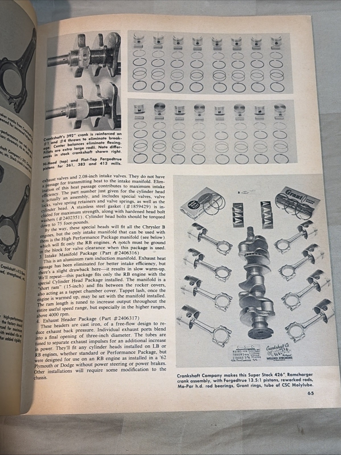 1962 Chrysler Performance Handbook. 96 pages-By Hot Rod Magazine. Dodge Plymouth