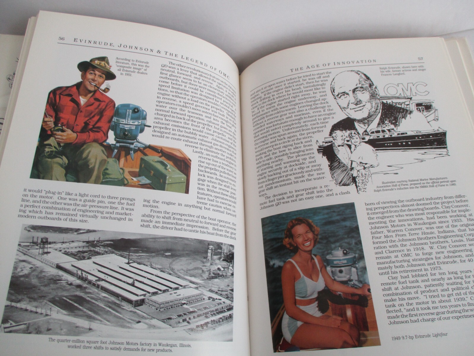 EVINRUDE JOHNSON and the Legend of OMC by Jefferey L Rodengen , Illus. in DJ