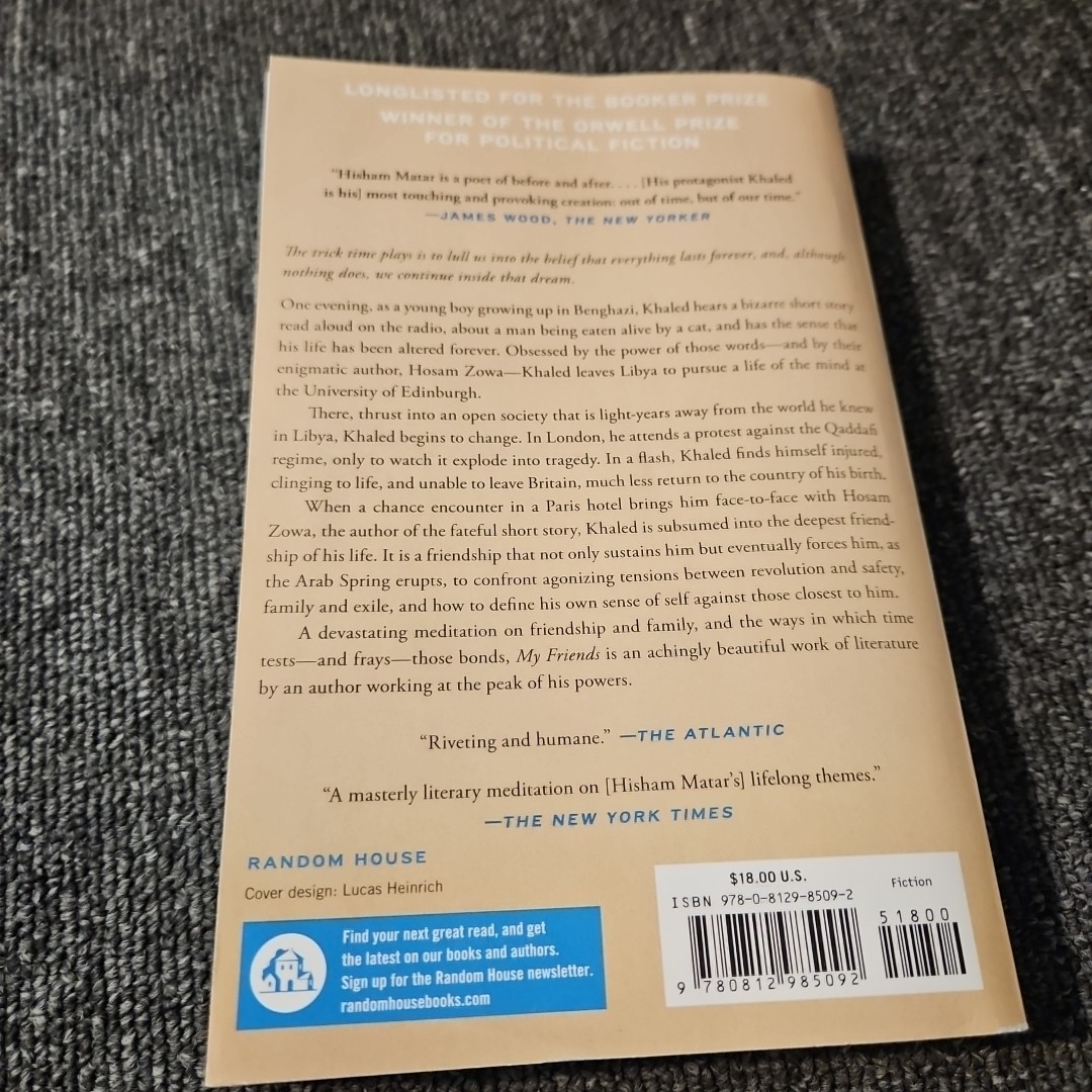 My Friends A Novel – Matar Hisham | Paperback