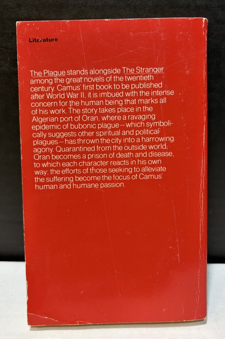 1972 1st Printing Vintage Books PB „THE PLAGUE“ by Albert Camus