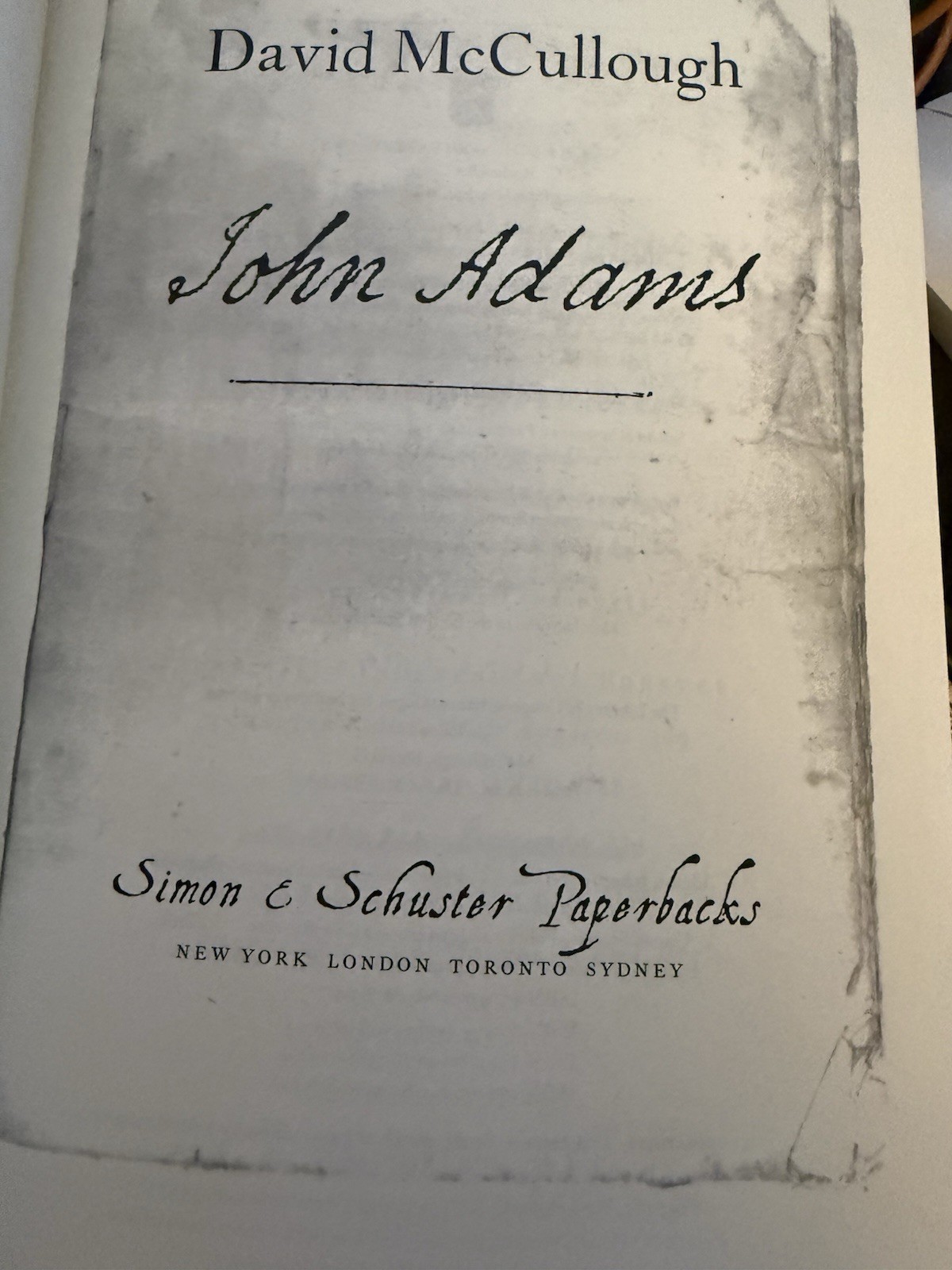 John Adams – Paperback By McCullough, David – 768 Pages