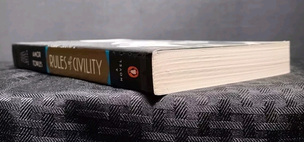 Rules of Civility Amor Towles 2012 PB Historical Fiction Coming‑of‑Age 368pp