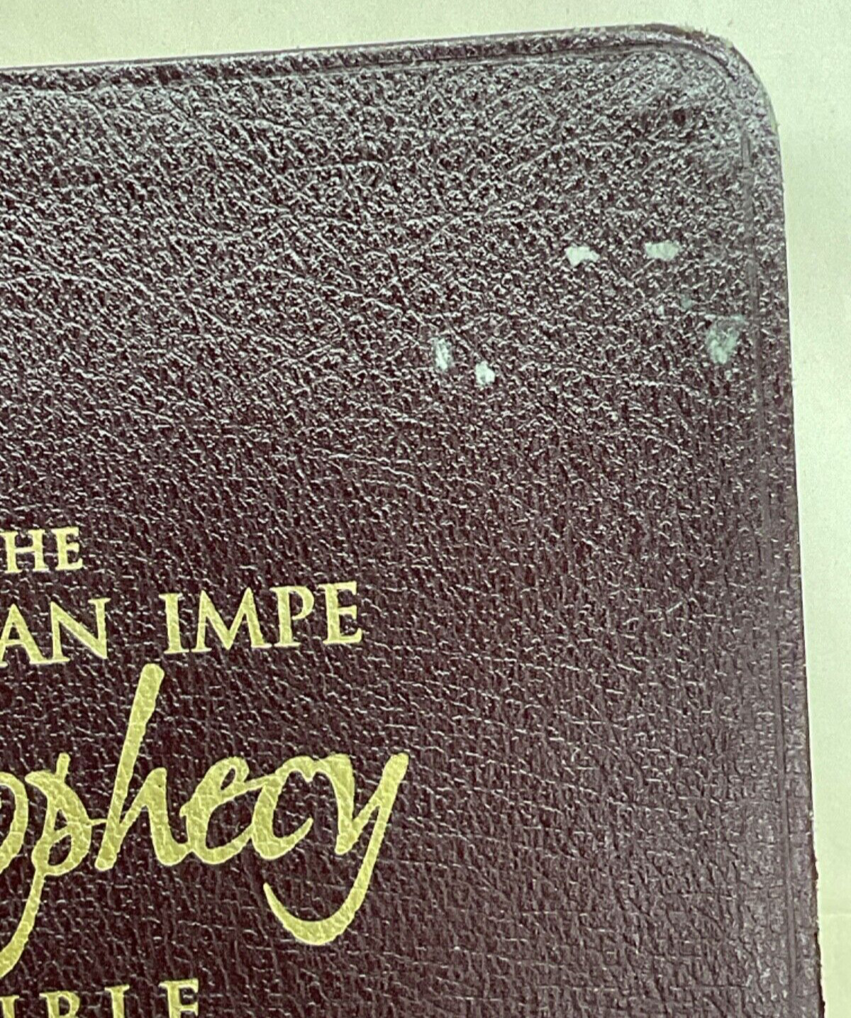 Jack Van Impe Prophecy Bible Limited Special Edition KJV Red Letter Edition