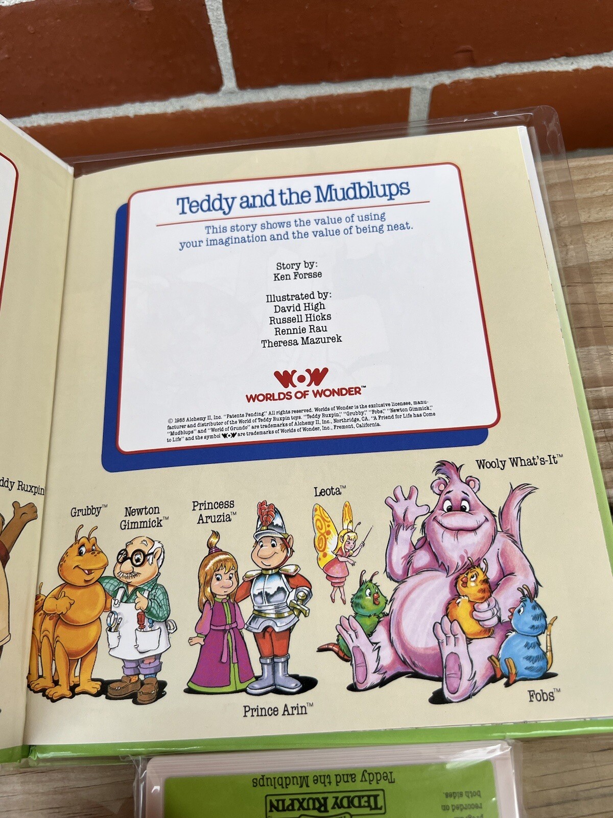 Teddy Ruxpin Adventure Series Teddy And The Mud lips Book Cassette Tape Vintage