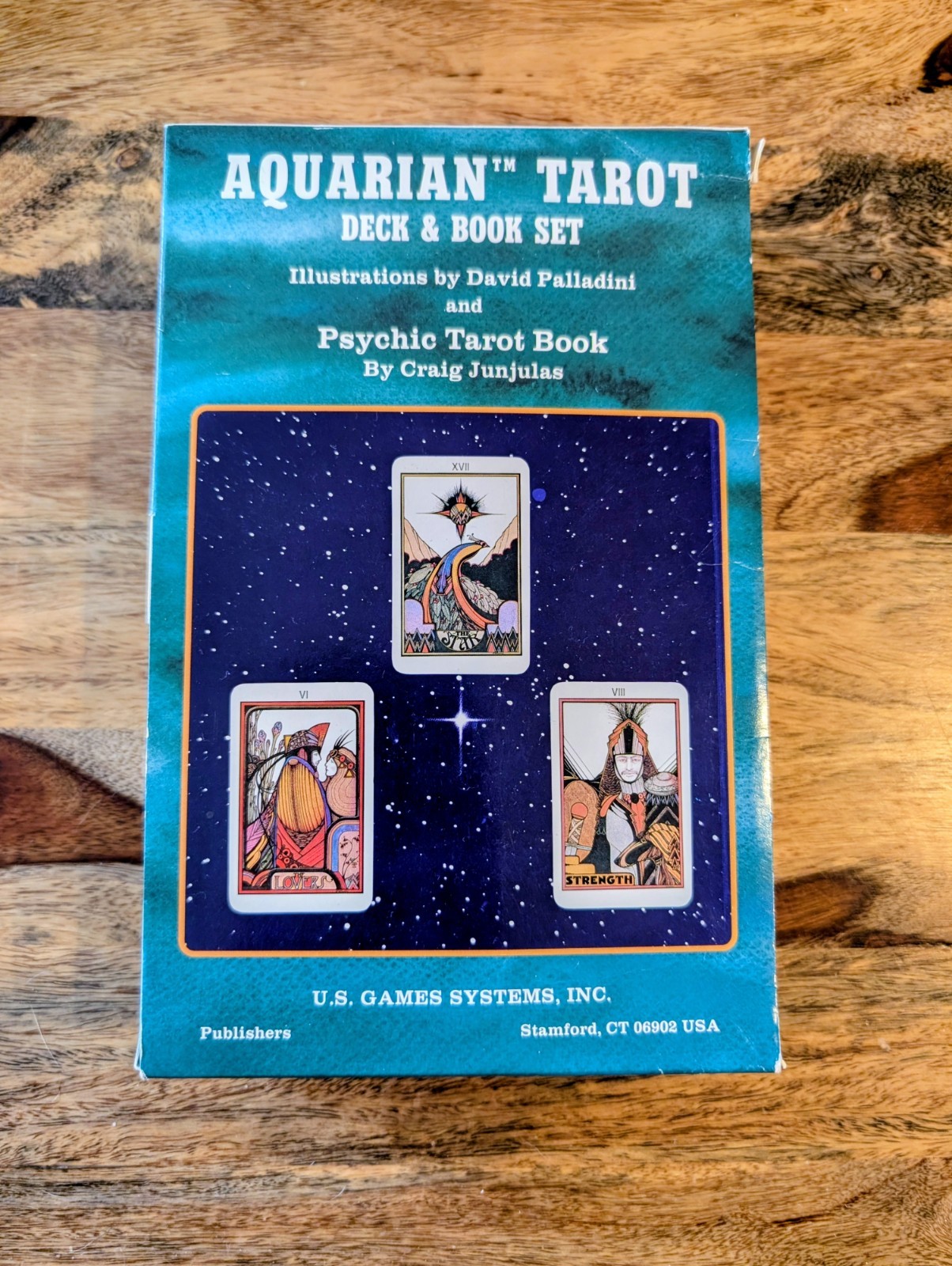 Aquarian Tarot Deck/Book Set by David Palladini + Psychic Tarot RARE OOP VTG