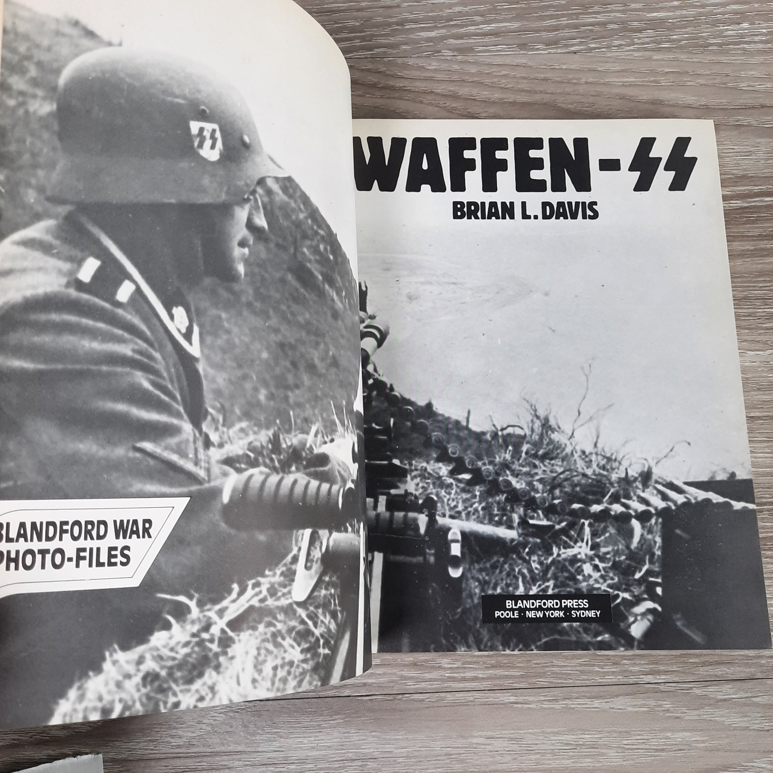 Waffen SS Brian L. Davis 1985 Blandford War Photo-Files Paperback