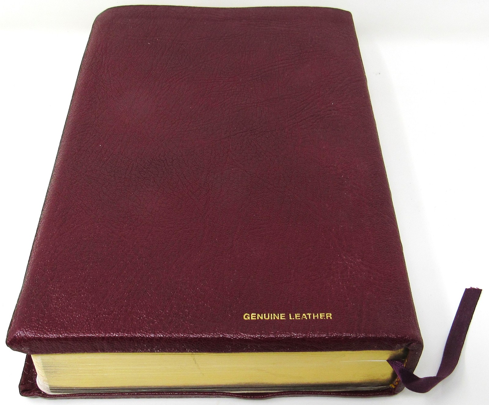 Key Word Study Bible KJV King James Red Leather 1991 AMG Publishers GC Free Ship