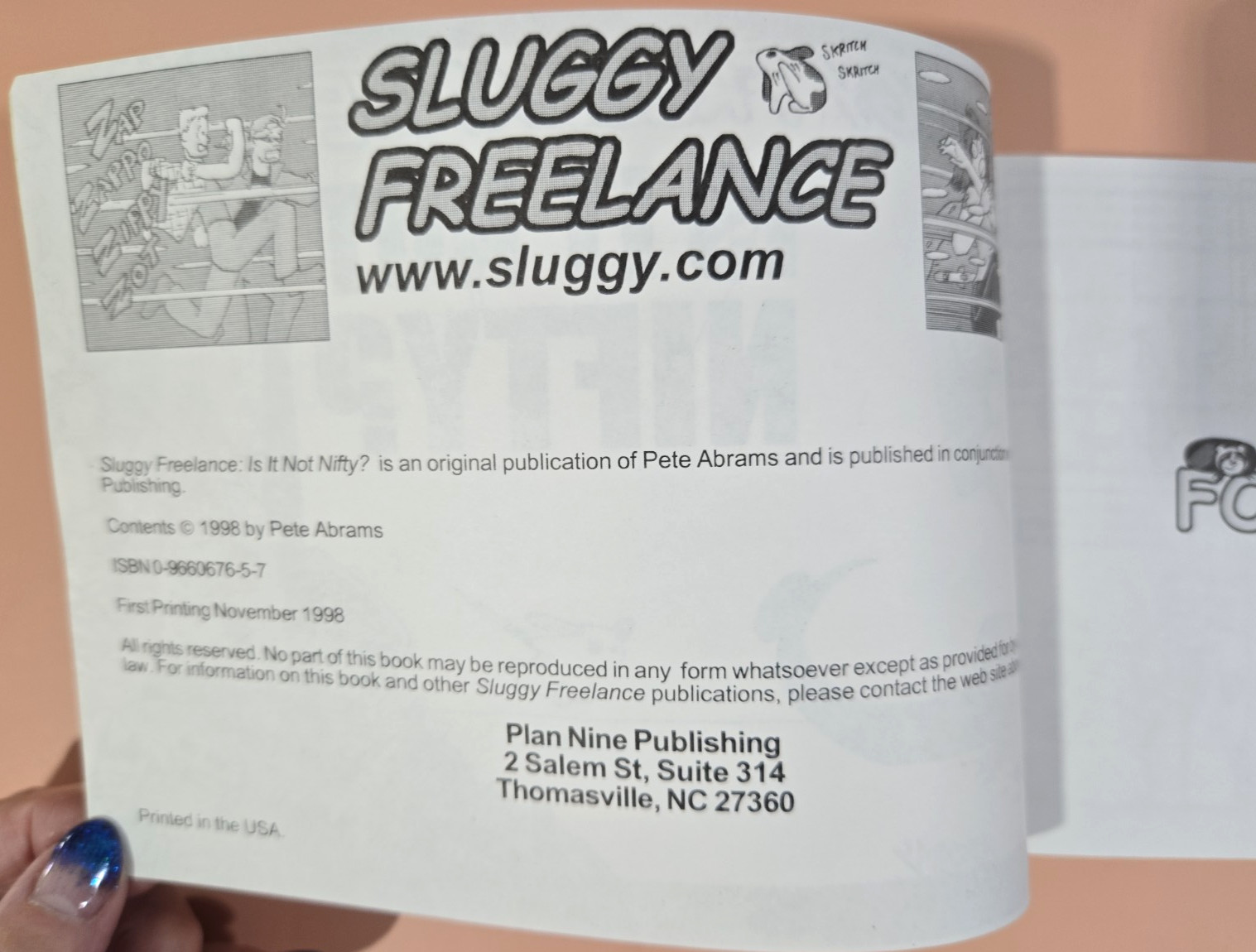 Sluggy Freelance Books Vol 1-7 @1998-2002 by Pete Abrams