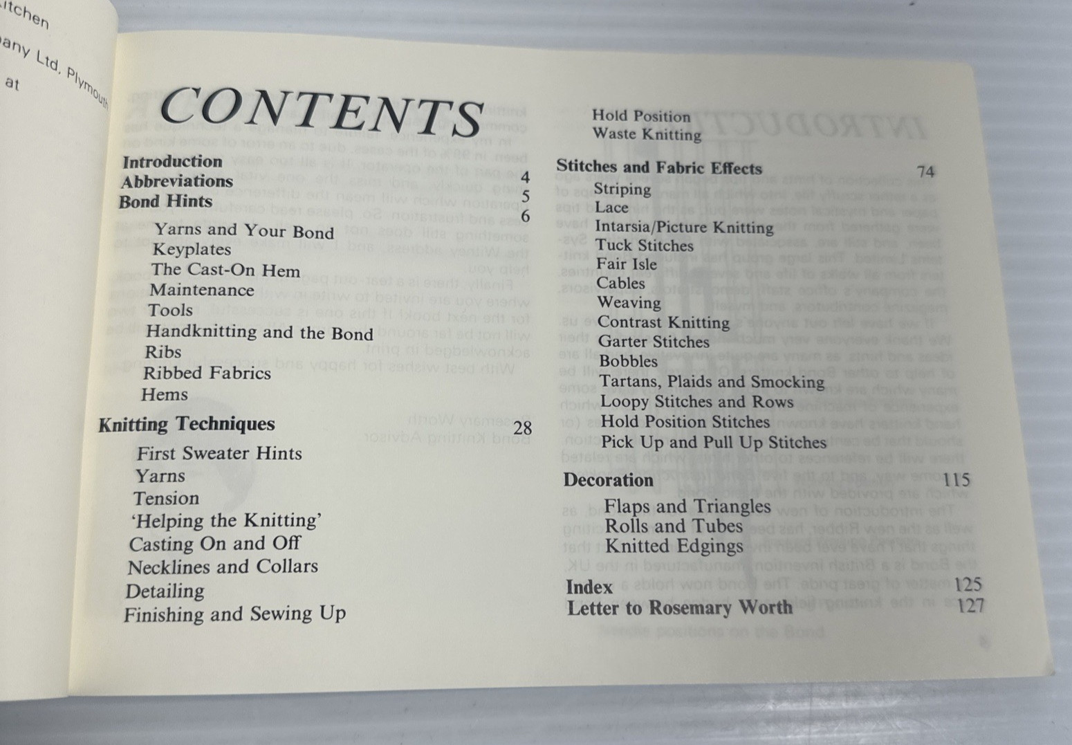 301 Knitting Hints & Tips Rosemary Worth Bond Knitting Systems 1987 pb Stitching
