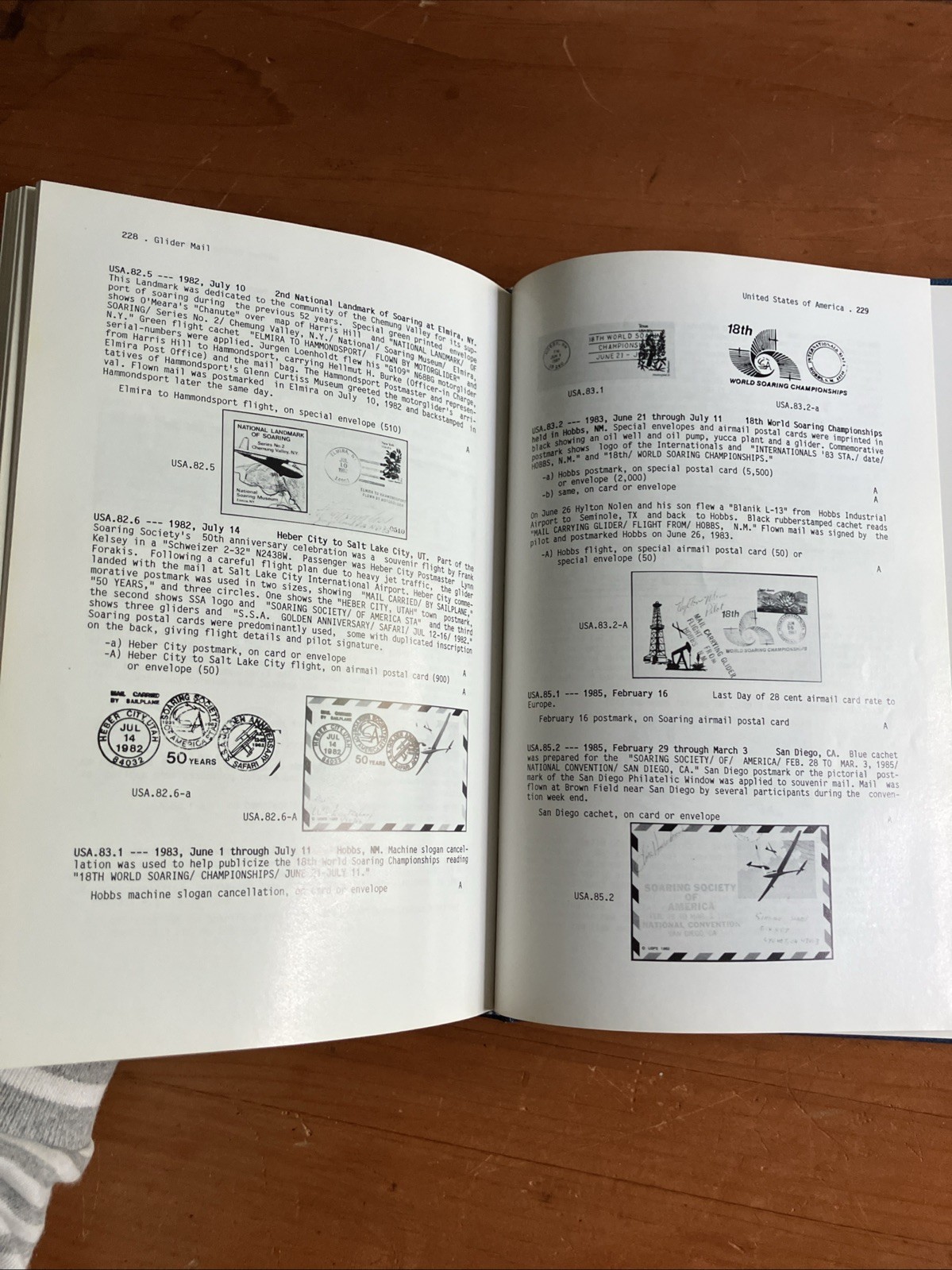 Glider Mail An Aerophilatelic (stamps) Handbook By Simine Short 1987 hardcover
