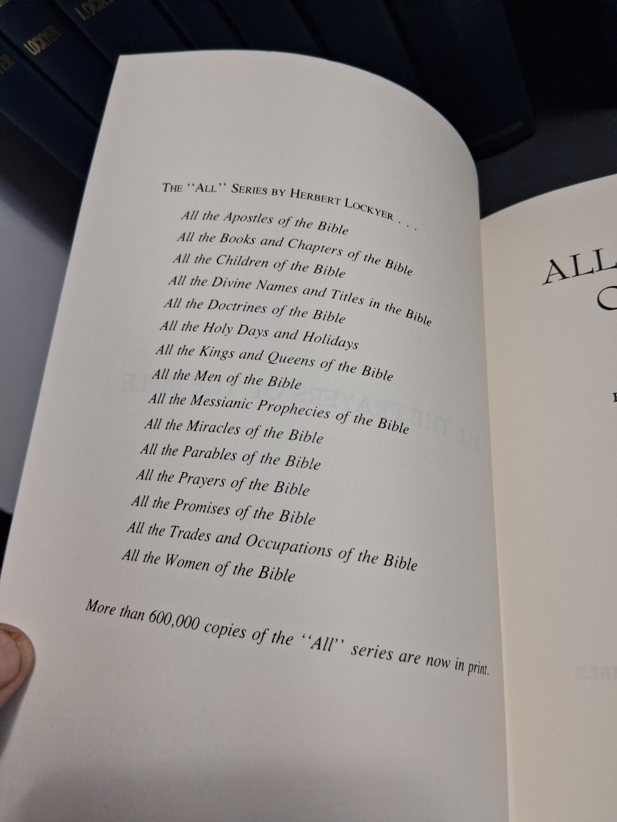 20 volume – Herbert Lockyer “All of the Bible” Bible Reference Set Zondervan