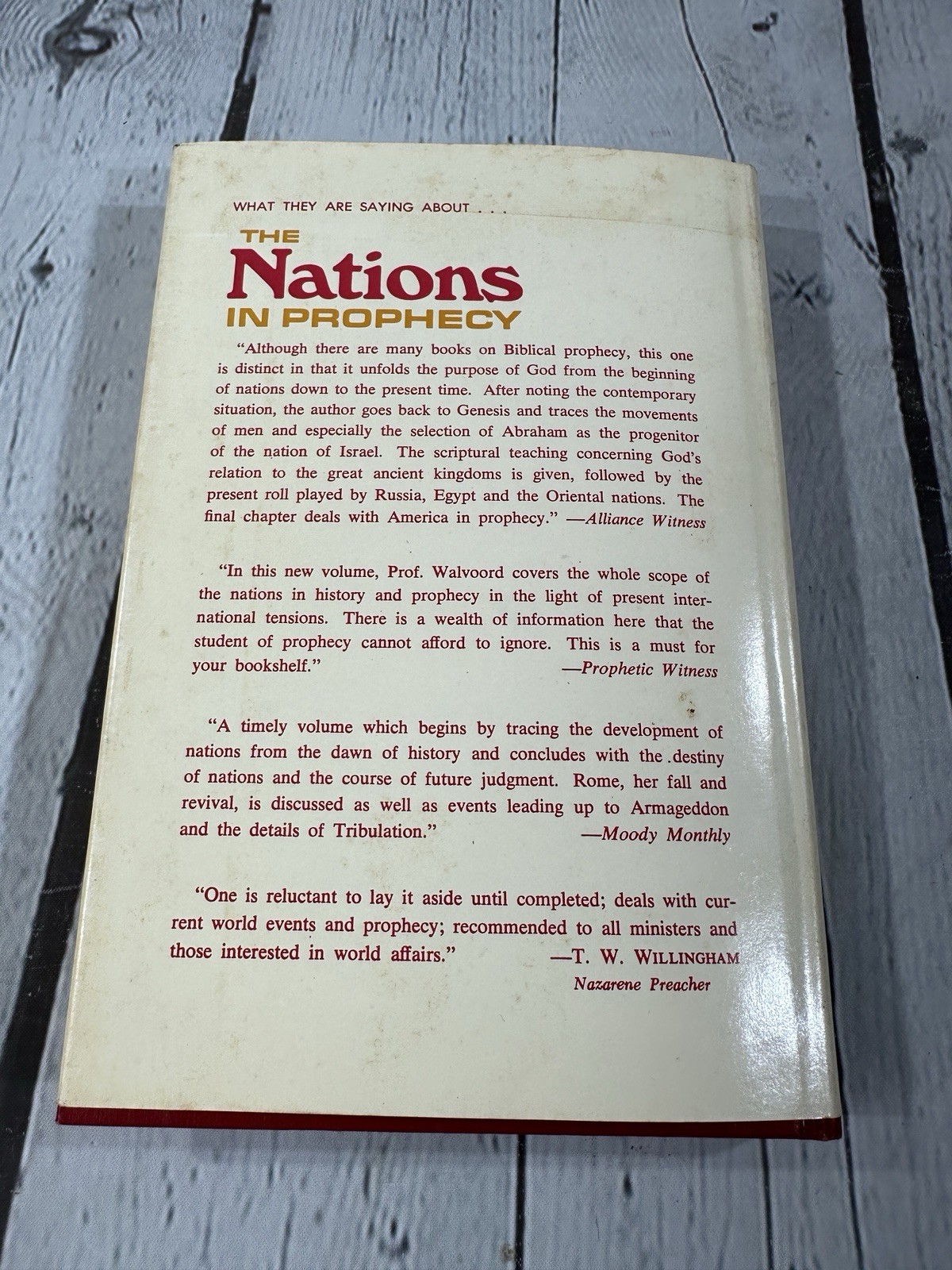 The Nations In Prophecy by John F. Walvoord HCDJ Vintage 1977 Zondervan VGC!