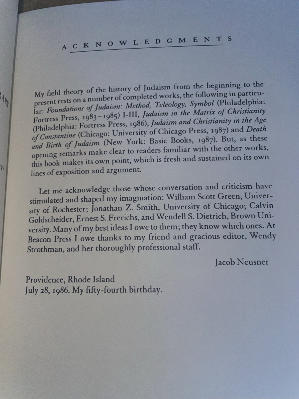 Self-Fulfilling Prophecy : Exile and Return in the History of Judaism by…