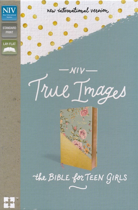 NIV, True Images Bible, Imitation Leather, Blue/Gold: The Bible for Teen Girls