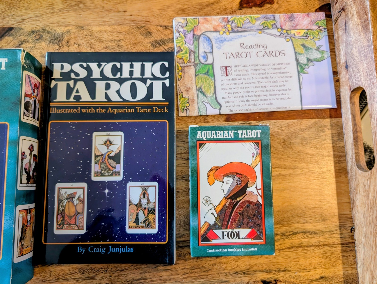 Aquarian Tarot Deck/Book Set by David Palladini + Psychic Tarot RARE OOP VTG