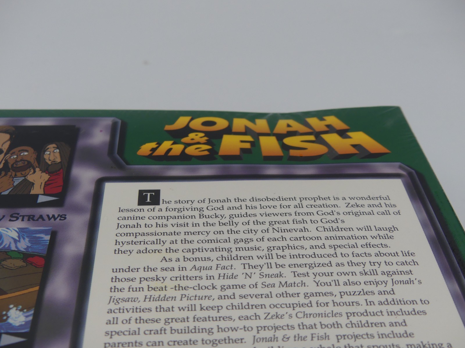 New Vintage Zeke’s Chronicles Jonah & The Fish Big Box PC 95 Mac Game CIDEFX