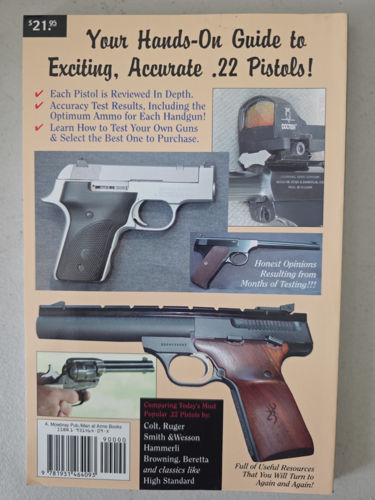 .22 Caliber Handguns : A Shooter’s Guide by D. F. Geiger (Paperback) **New**